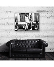 Françoise Hardy con el campeón mundial de Formula 1 Jack Brabham, 1966