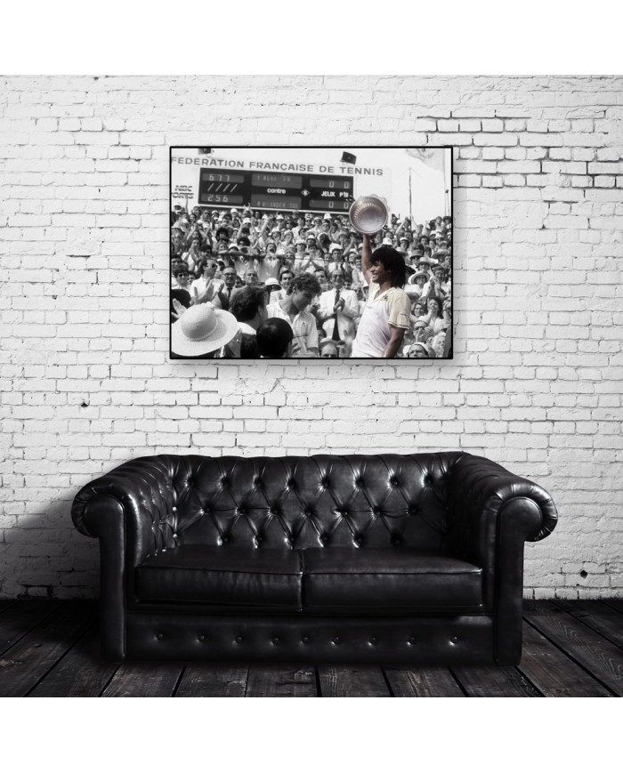 Yannick Noah, campeón de Roland Garros, París,  1983