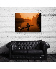 Pescador con cormoranes en el Río Li, China