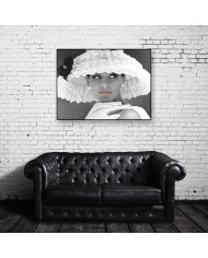 Modelo con sombrero,  1950s