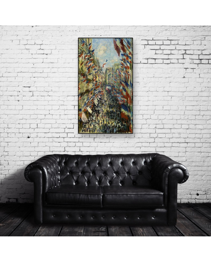 Claude Monet,The Rue Montorgueil in Paris. Celebration of