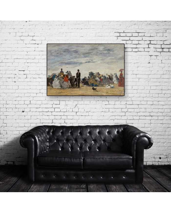 Eugène Boudin,The Beach at Trouville