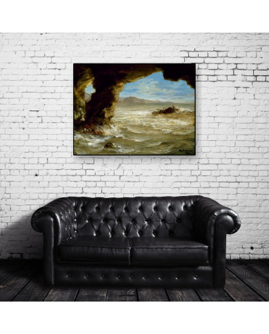 Eugene Delacroix,Shipwreck on the Coast Eugene Delacroix,Shipwreck on the Coast