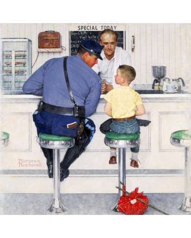 Norman Rockwell, The runaway Norman Rockwell, The runaway