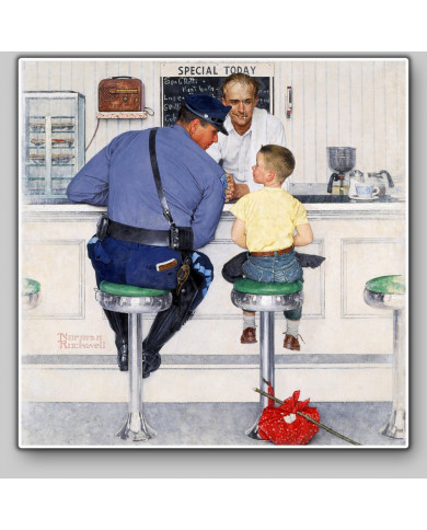 Norman Rockwell, The runaway Norman Rockwell, The runaway