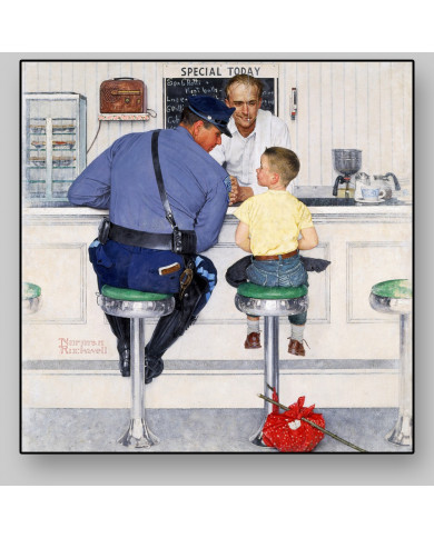 Norman Rockwell, The runaway Norman Rockwell, The runaway