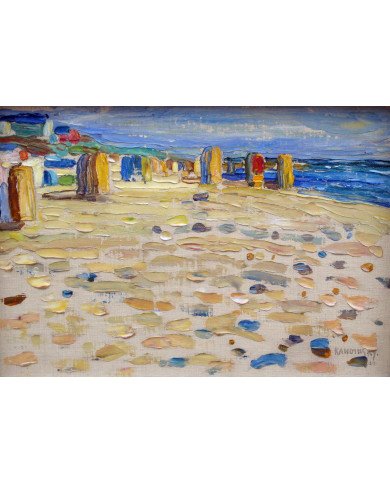 Vasili Kandinski, Holland, Strandkörbe, 1904 Vasili Kandinski, Holland, Strandkörbe, 1904