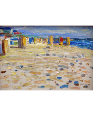 Vasili Kandinski, Holland, Strandkörbe, 1904