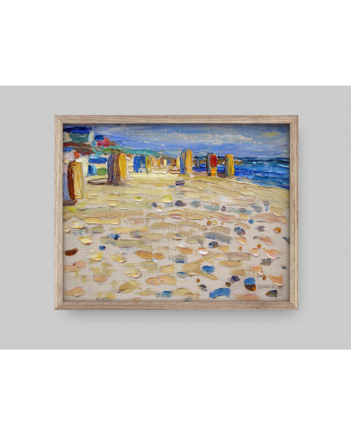Vasili Kandinski, Holland, Strandkörbe, 1904 Vasili Kandinski, Holland, Strandkörbe, 1904