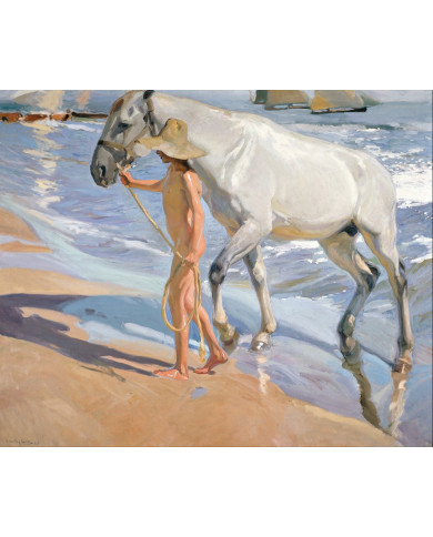 Joaquín Sorolla, El baño del caballo, 1909 Joaquín Sorolla, El baño del caballo, 1909