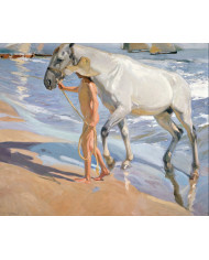 Joaquín Sorolla, El baño del caballo, 1909