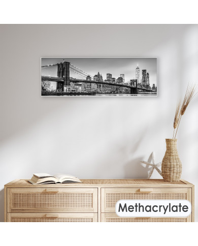 Brooklyn bridge and New York City Manhattan downtown skyline Brooklyn bridge and New York City Manhattan downtown skyline