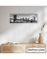 Brooklyn bridge and New York City Manhattan downtown skyline