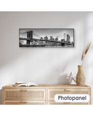 Brooklyn bridge and New York City Manhattan downtown skyline