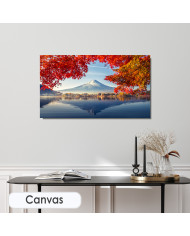 Lago Kawaguchiko junto al Monte Fuji, Japón