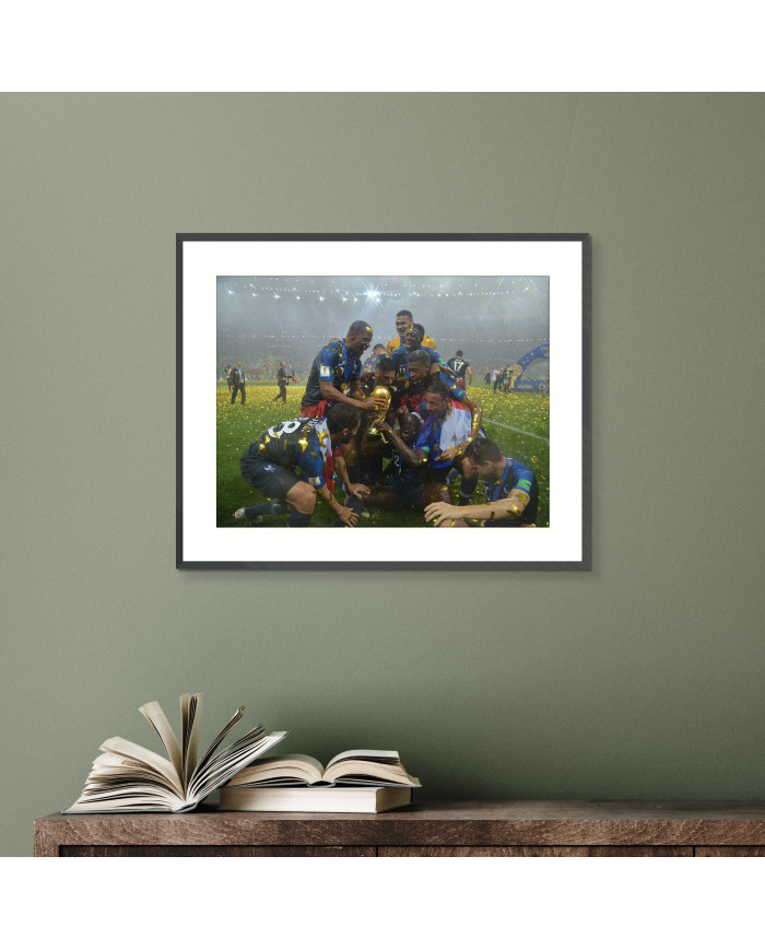 Celebración de la victoria de Francia en la Copa Mundial de Fútbol de Rúsia 2018