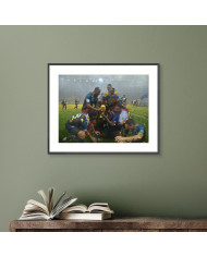 Celebración de la victoria de Francia en la Copa Mundial de Fútbol de Rúsia 2018