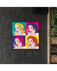 Kisses from a pop art girl, a tribute to Roy Lichtenstein