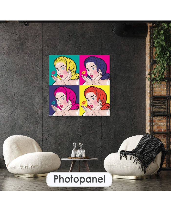 Kisses from a pop art girl, a tribute to Roy Lichtenstein