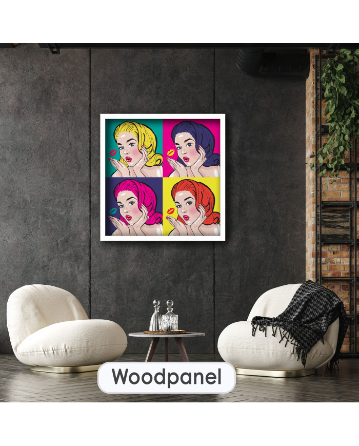 Kisses from a pop art girl, a tribute to Roy Lichtenstein