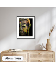 Retrato policromado de Budha