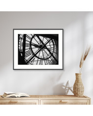 Vista del Museo del Louvre desde el reloj del Museo De Orsay, París