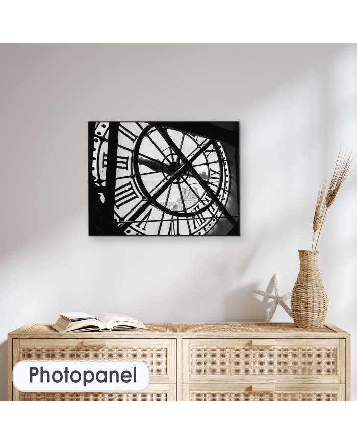 Vista del Museo del Louvre desde el reloj del Museo De Orsay, París