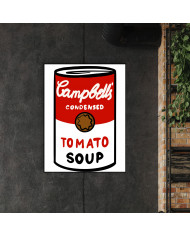 Campbells Tomato soup, a tribute to Andy Warhol