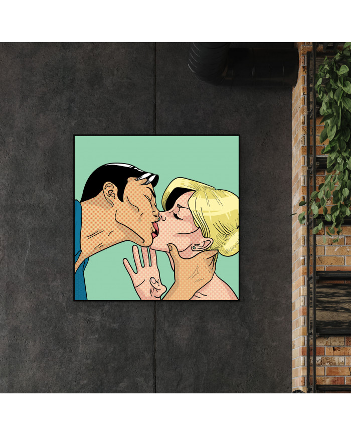 Lovers in Pop Art Style, a tribute to Roy Lichtenstein