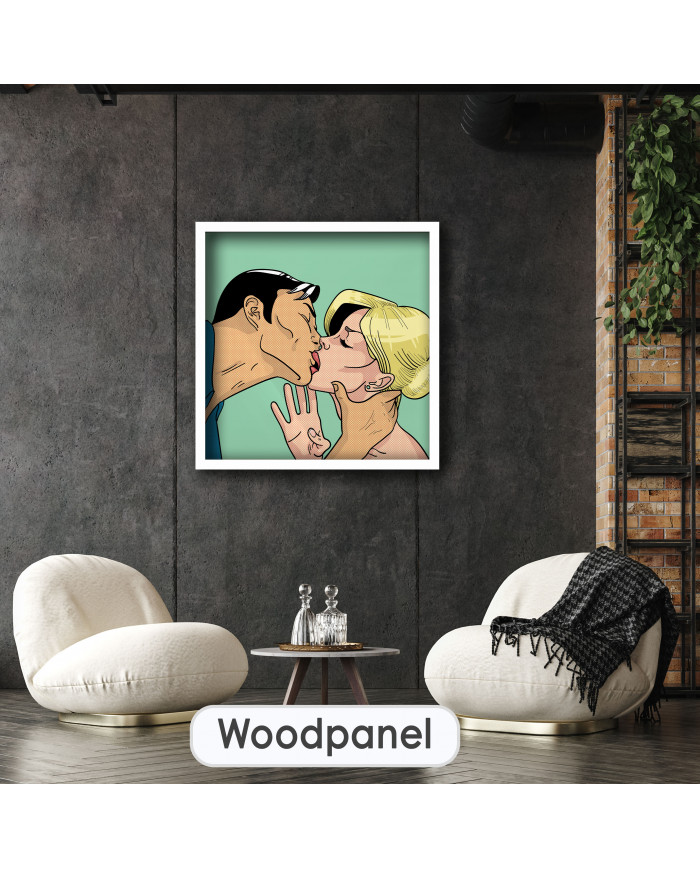 Lovers in Pop Art Style, a tribute to Roy Lichtenstein