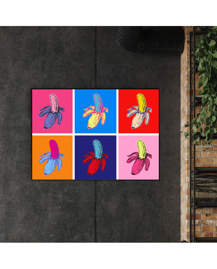 Bananas in Pop Art Style, a tribute to Andy Warhol