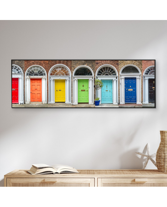 Puertas coloridas en Dublin, Irlanda