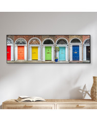 Puertas coloridas en Dublin, Irlanda