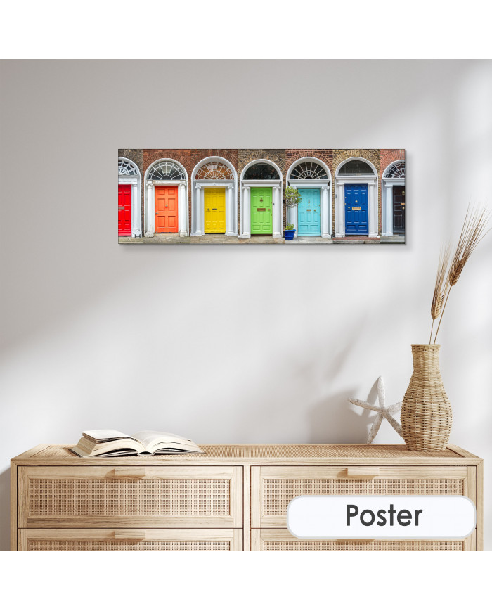 Puertas coloridas en Dublin, Irlanda