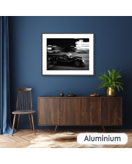 Steve McQueen driving on Sunset Strip, 1963