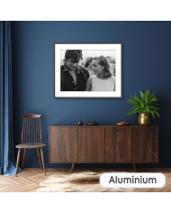 Alain Delon con Romy Schneider, rodaje de "La Piscine" de Jacques Deray,  1968