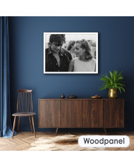 Alain Delon con Romy Schneider, rodaje de "La Piscine" de Jacques Deray,  1968