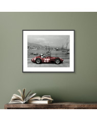 Sir Stirling Moss con su Maserati 250F, Gran Premio de Mónaco, 1956