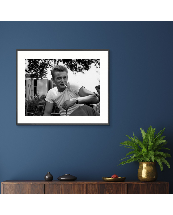 James Dean sur le tournage du film de Nicholas Ray (1955)