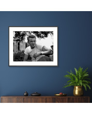 James Dean sur le tournage du film de Nicholas Ray (1955)