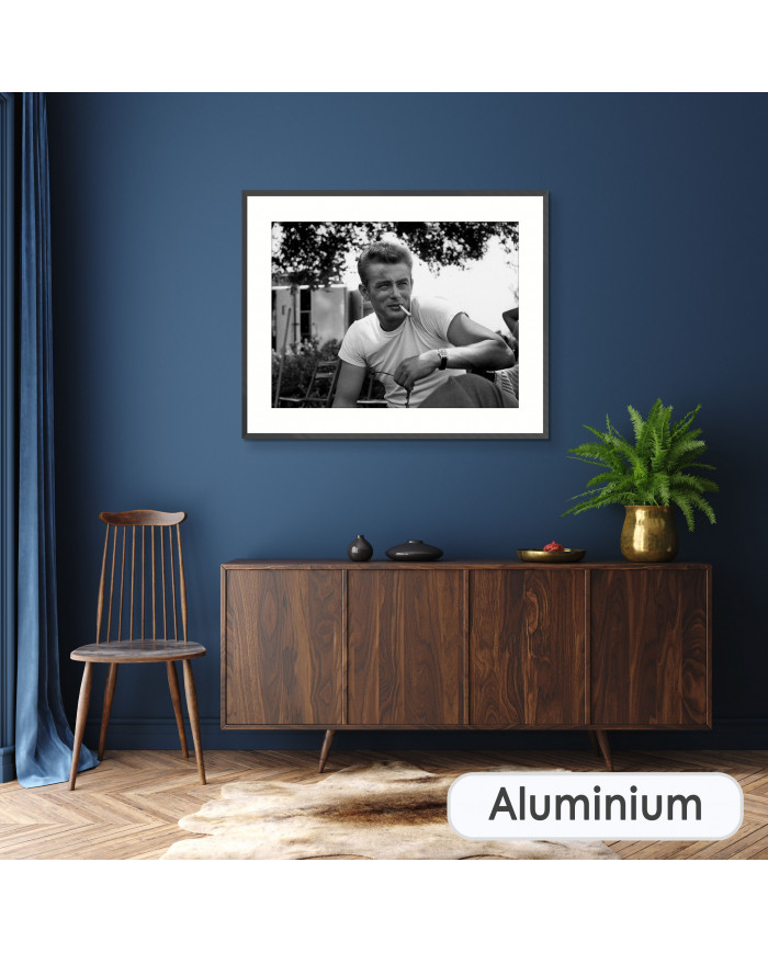 James Dean sur le tournage du film de Nicholas Ray (1955)