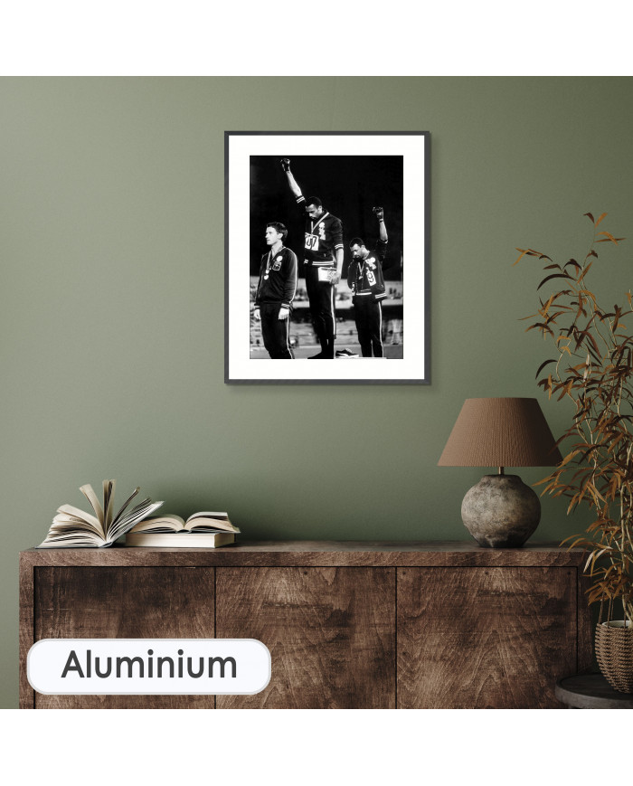 Tommie Smith y John Carlos en  los juegos de México, 1968