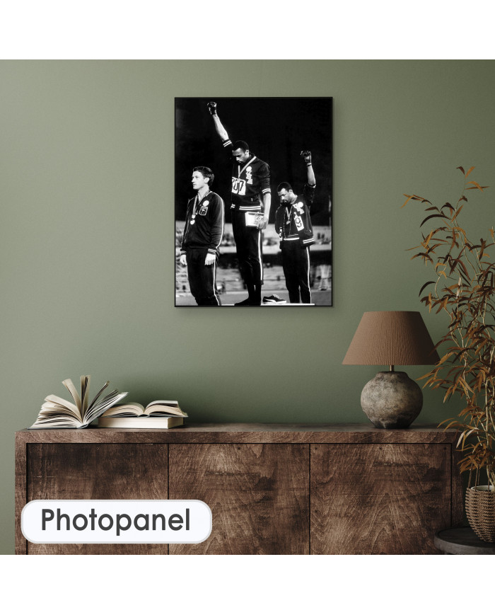 Tommie Smith y John Carlos en  los juegos de México, 1968