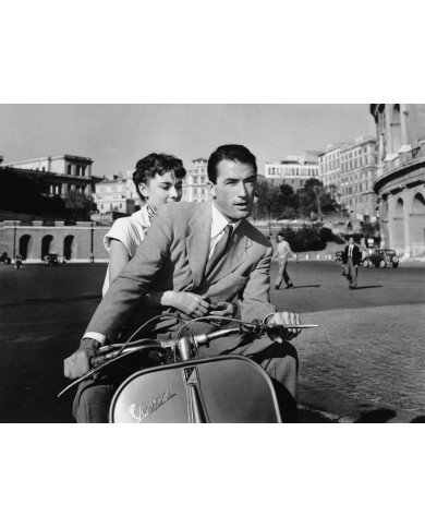 Gregory Peck y Audrey Hepburn en "Vacaciones en Roma", 1953 Gregory Peck y Audrey Hepburn en "Vacaciones en Roma", 1953