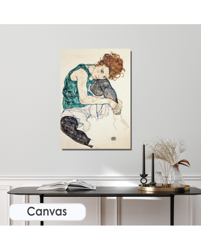 Egon Schiele, Seated Woman with Bent Knee, 1917