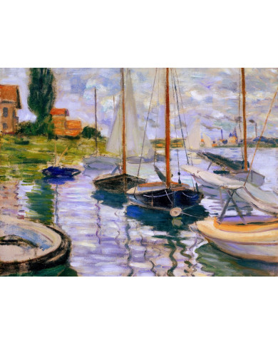 Claude Monet, Voiliers sur la Seine, 1874 Claude Monet, Voiliers sur la Seine, 1874
