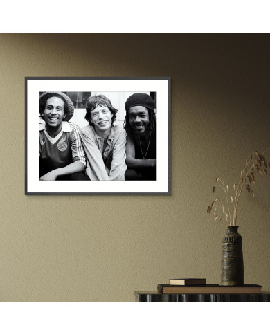 Bob Marley, Mick Jagger y Peter Tosh, 1978 Bob Marley, Mick Jagger y Peter Tosh, 1978