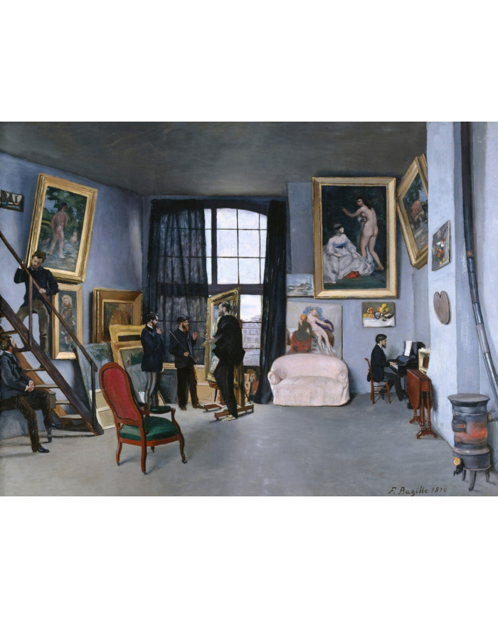 Frédéric Bazille, Bazille's Studio, 1870
