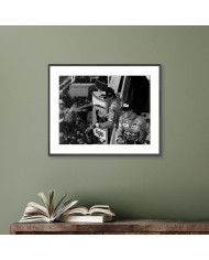 Ayrton Senna y Michael Schumacher en el podium de GP Italia, 1992