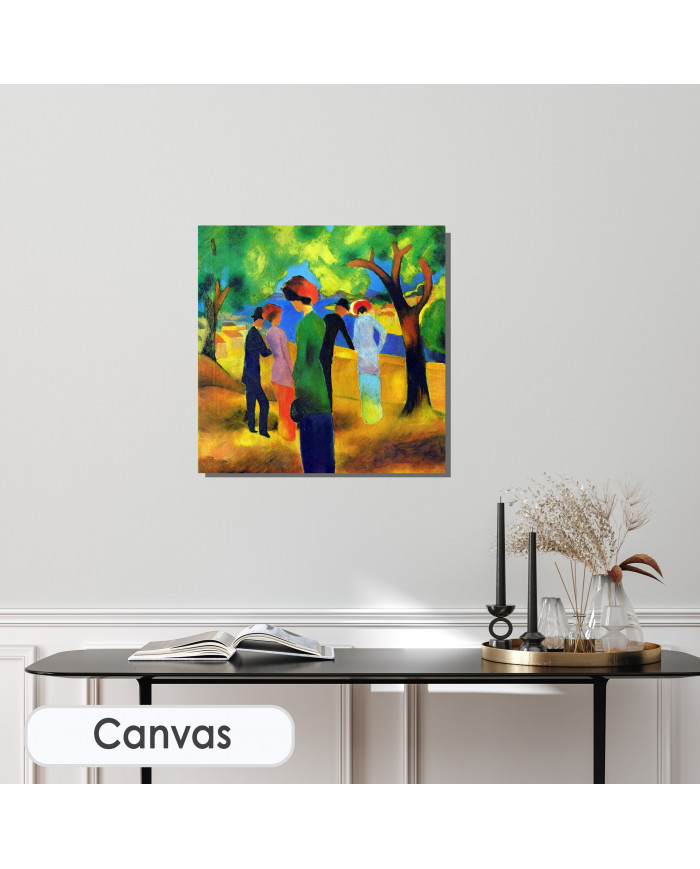 August Macke, Mujer con chaqueta verde